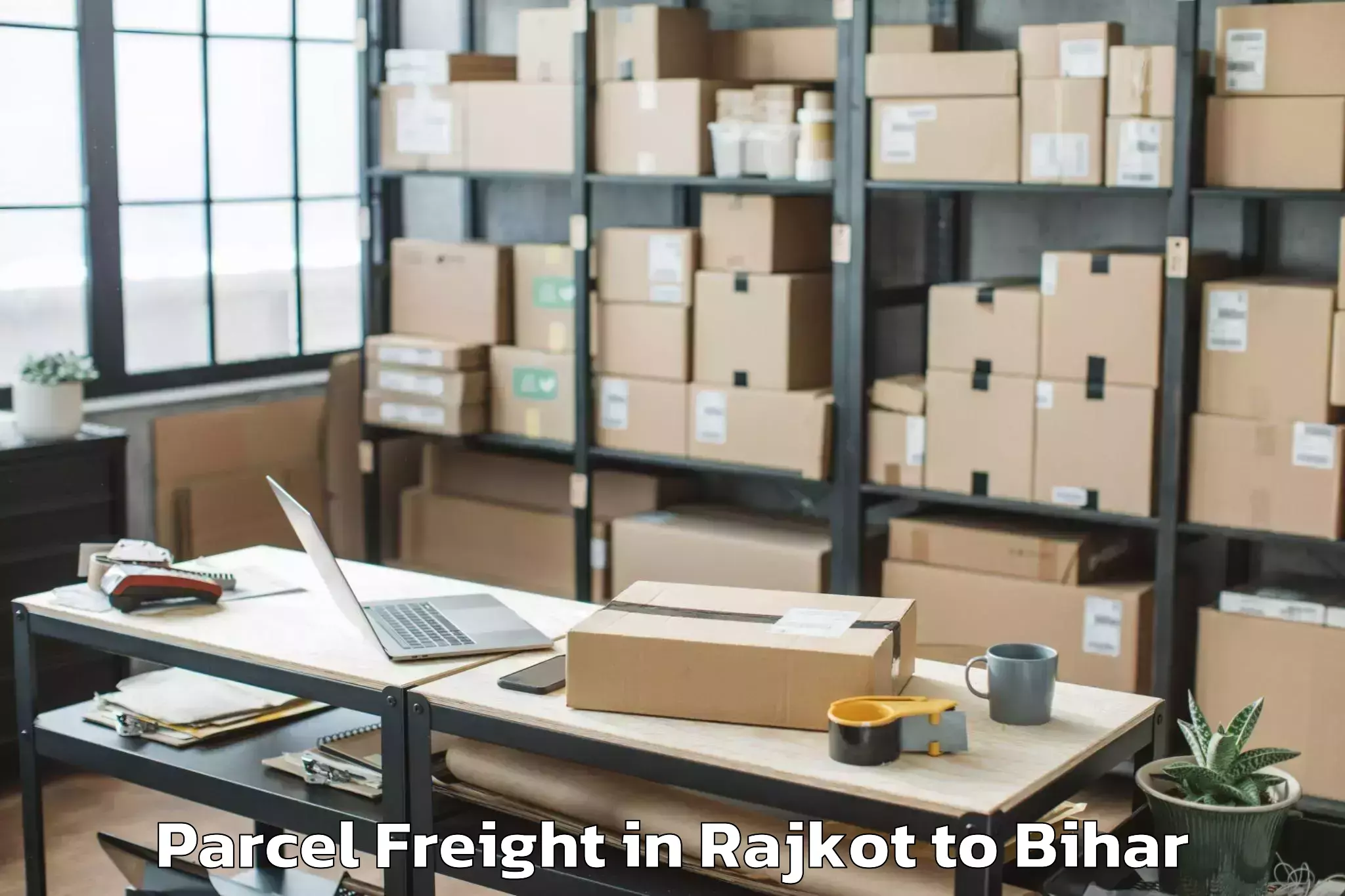 Efficient Rajkot to Jehanabad Parcel Freight